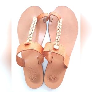 Ancient Greeks Leather Sandals Melpomeni 40 8.5